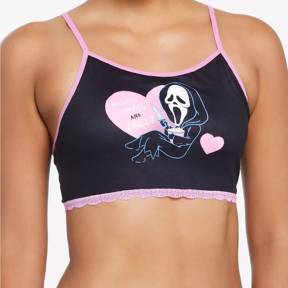 Scream Ghost Face Horror Movies & Chill‎ Bralette Hot Topic
